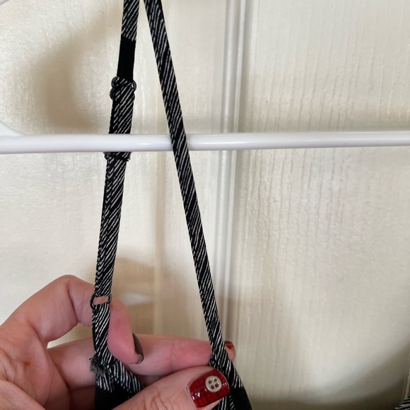 Vintage Merona Black and Gray Chevron Strappy Maxi Dress 100% Rayon - Picture 4 of 10